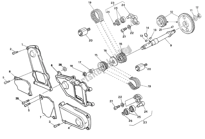 Todas las partes para Correa Dentada de Ducati Supersport 900 SS 1993